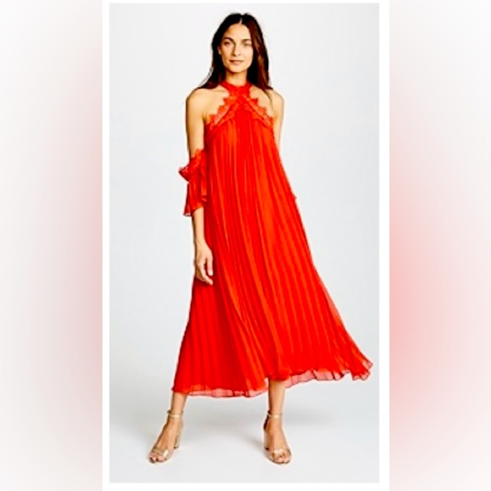 Red Cold Shoulder Dress